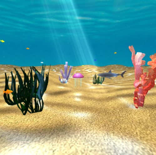 Underwater scene photo