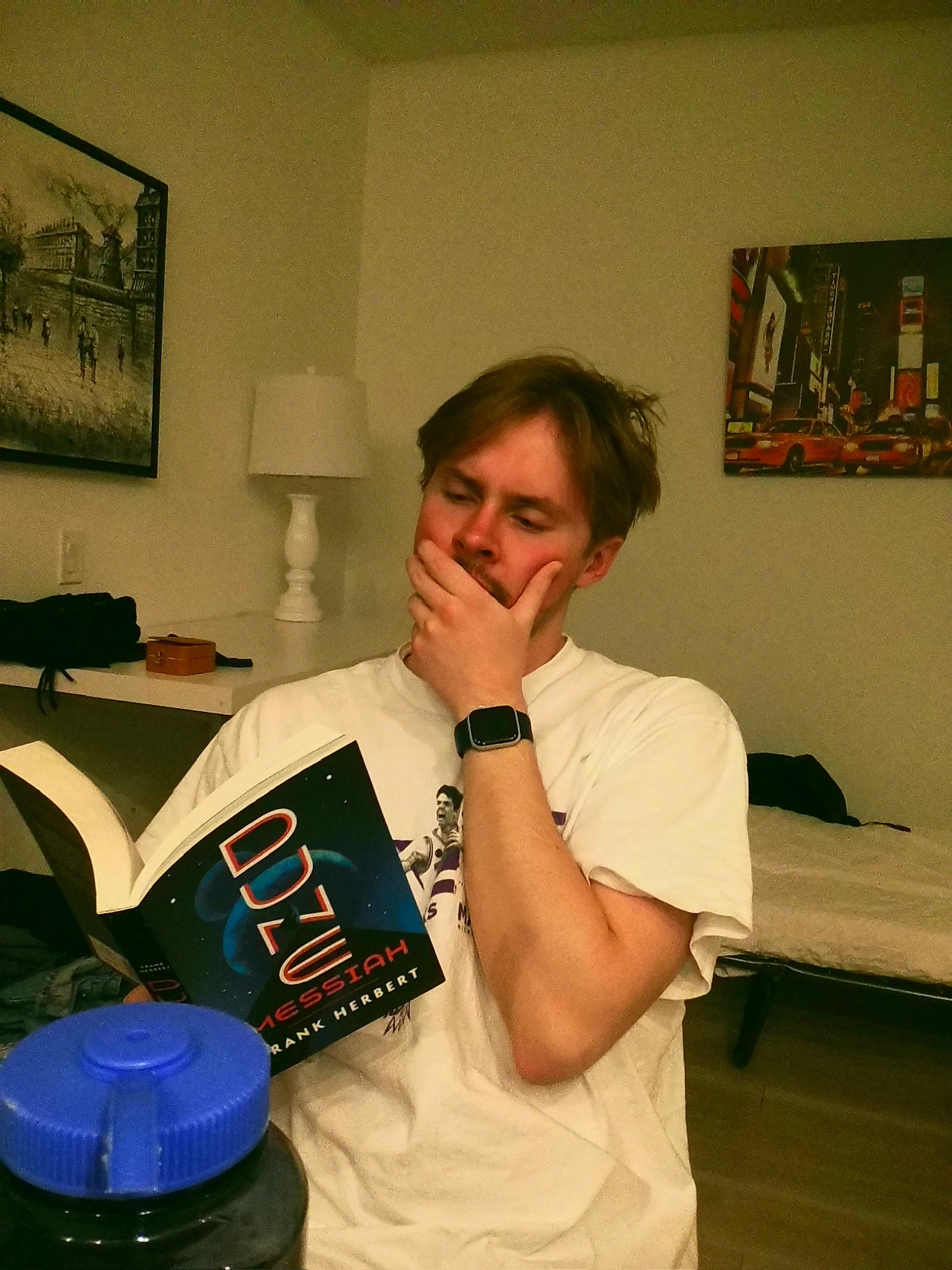 Ben Auby performatively reading Dune Messiah