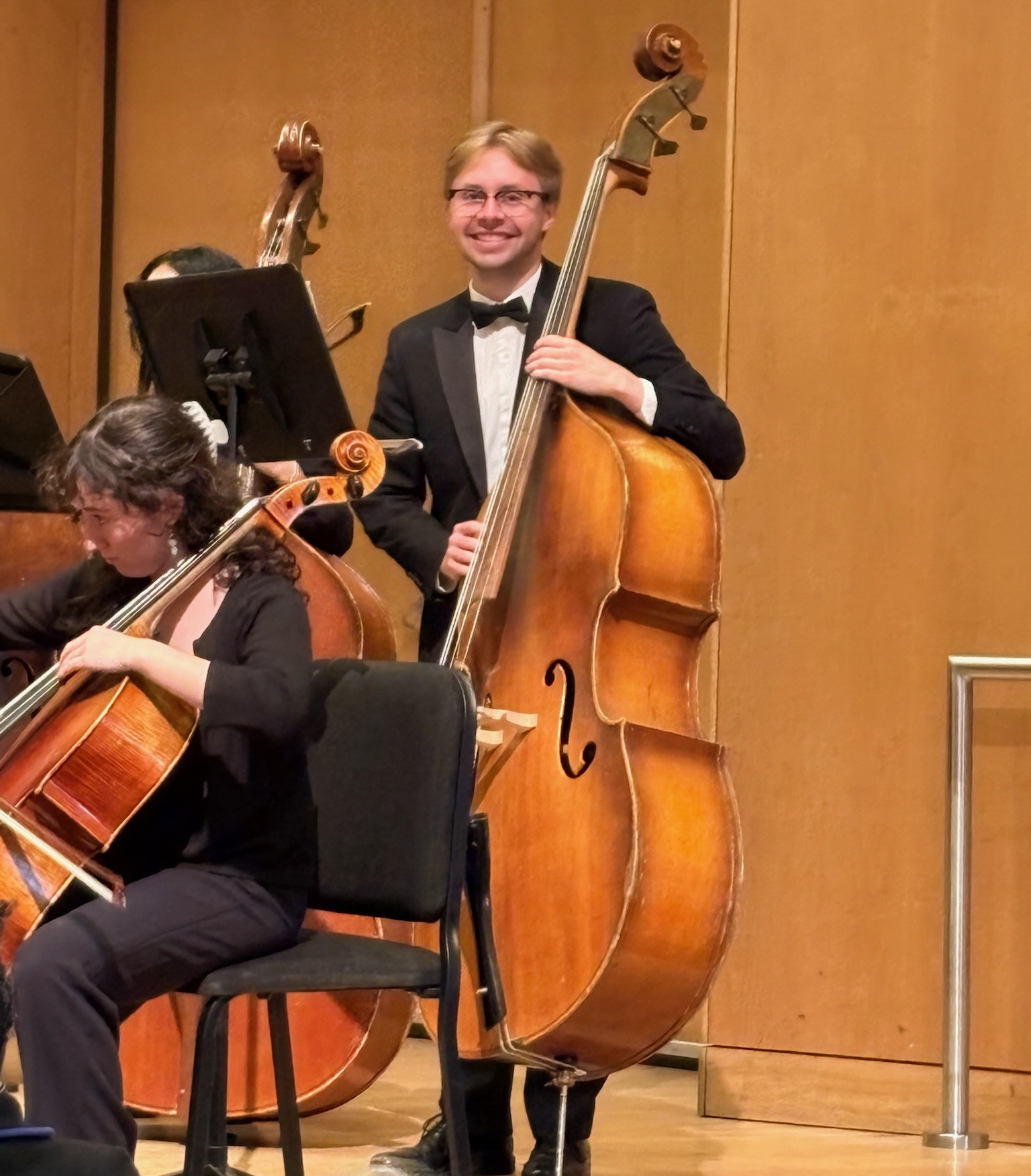 Ben Auby playing upright bass